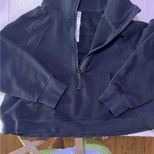 Lululemon Athletica Black Scuba Quarter Zip